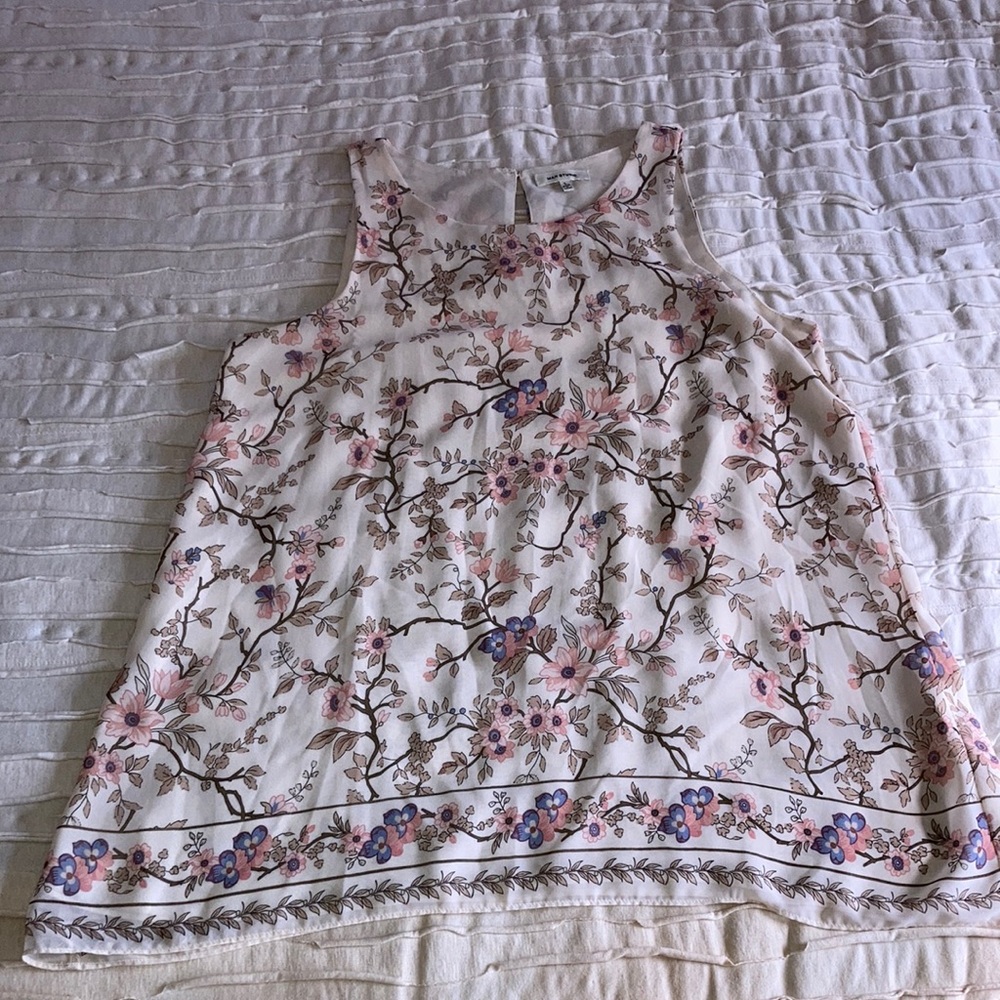 Max Studio Floral Tank Large